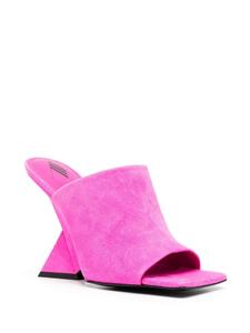 The Attico Cheope muiltjes met vierkante neus - Roze