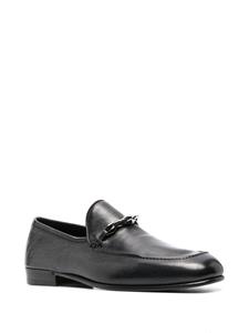 Jimmy Choo Marti Reverse leren loafers - Zwart