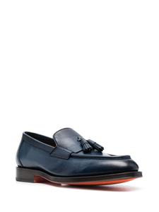 Santoni Loafers met kwastje - Blauw