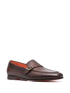 Santoni Loafers met gesp - Bruin