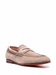 Santoni Suède loafers - Beige