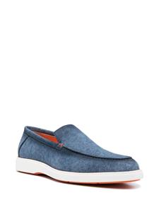 Santoni Loafers met ronde neus - Blauw