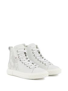 Giuseppe Zanotti Sneakers verfraaid met kristallen - Wit