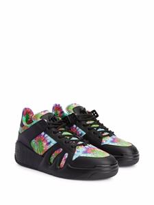 Giuseppe Zanotti Talon sneakers met tie-dye print - Zwart