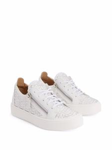 Giuseppe Zanotti Gail sneakers met monogram - Wit