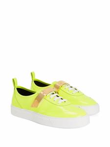 Giuseppe Zanotti Zenas sneakers met klittenband - Geel