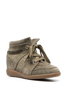 ISABEL MARANT Bobby sneakers met sleehak - Groen