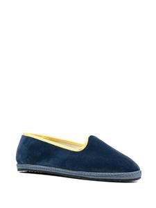 Scarosso x YOLO Seaside fluwelen slippers - Blauw