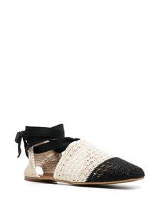 Castañer Gretel espadrille met enkelbandje - Zwart