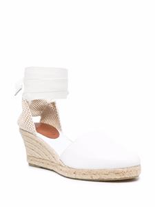 Scarosso Paloma espadrilles met sleehak - Wit