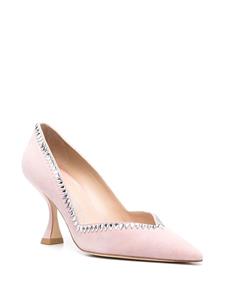 Stuart Weitzman Pumps verfraaid met kristallen - Roze