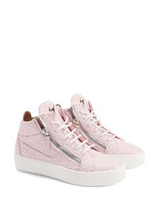 Giuseppe Zanotti Kriss sneakers met monogramprint - Roze