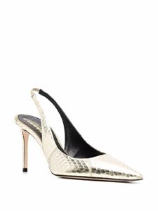Scarosso x Brian Atwood Sutton slingback pumps - Goud