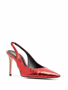 Scarosso Sutton elaphe pumps - Rood