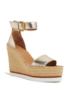 See by Chloé Glyn espadrille sleehakken - Goud