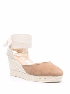 Manebi Espadrilles met enkelbandje - Bruin