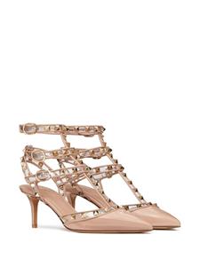 Valentino Rockstud pumps met enkelbandje - Beige