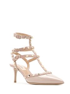 Valentino Pumps met bewerkte hak - Beige