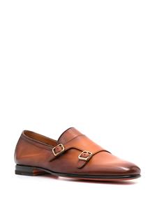 Santoni Dolorous gespschoenen - Bruin