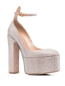 Valentino Tan-Go pumps met plateauzool - Zilver