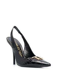 TOM FORD TF pumps met logo - Zwart