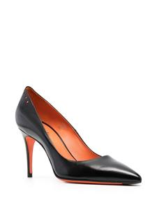 Santoni Leren pumps - Zwart