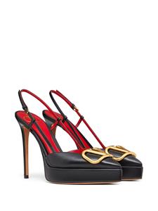 Valentino VLogo kenmerkende slingback pumps - Zwart