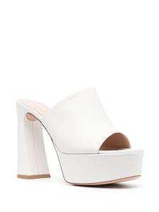 Gianvito Rossi Muiltjes met plateauzool - Wit