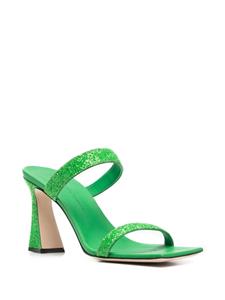 Giuseppe Zanotti Muiltjes met glitter - Groen