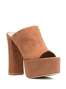 Stuart Weitzman Muiltjes met plateauzool - Bruin