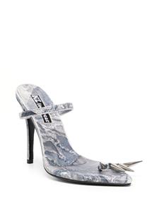 Natasha Zinko Sandalen met spikes - Blauw