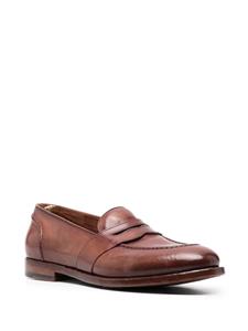 Officine Creative Temple leren penny loafers - Bruin