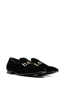 Philipp Plein Loafers met geborduurd logo - Zwart