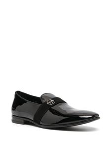Philipp Plein Hexagon loafers met T-plakkaat - Zwart