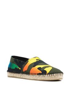 Espadrilles met camouflageprint - Groen