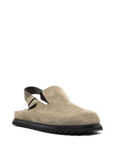 Officine Creative Suède slingback muiltjes - Groen