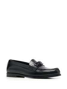 Valentino Loafers met logoplakkaat - Zwart