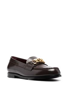 Valentino VLogo leren loafers - Bruin