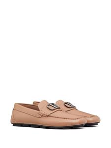 Valentino VLogo Signature leren schoenen - Beige