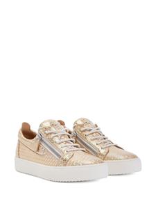 Giuseppe Zanotti Gail Kaleido metallic sneakers - Goud