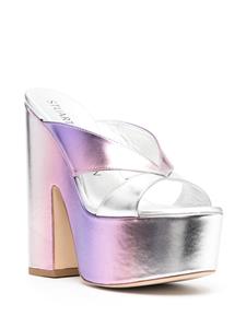 Stuart Weitzman Metallic muiltjes - Paars