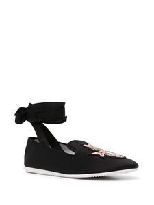 Joshua Sanders Loafers met enkelstrik - Zwart