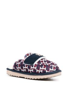 Tommy Hilfiger Slippers met logoplakkaat - Rood