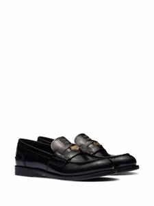 Miu Miu Leren loafers - Zwart