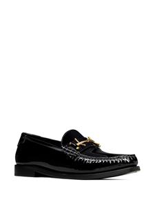 Saint Laurent Leren loafers - Zwart