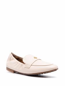 Tory Burch Loafers met logoplakkaat - Beige