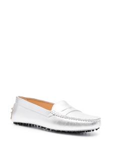 Scarosso Ashley leren loafers - Zilver