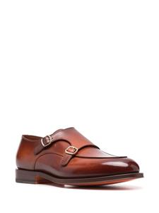 Santoni Loafers met gesp - Bruin
