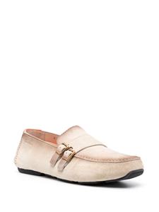 Santoni Suède gespschoenen - Beige