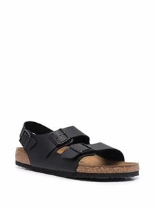 Birkenstock Milano sandalen met dubbele bandjes - Zwart